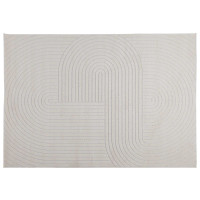 Produktbild för Områdesmattor Rektangulär PALMERAS Kräm 280 x 200 cm Polyester