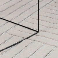Produktbild för Områdesmattor Rektangulär PALMERAS Kräm 280 x 200 cm Polyester