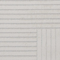 Produktbild för Områdesmattor Rektangulär PALMERAS Kräm 280 x 200 cm Polyester
