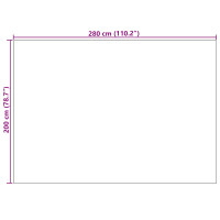 Produktbild för Områdesmattor Rektangulär PALMERAS Kräm 280 x 200 cm Polyester