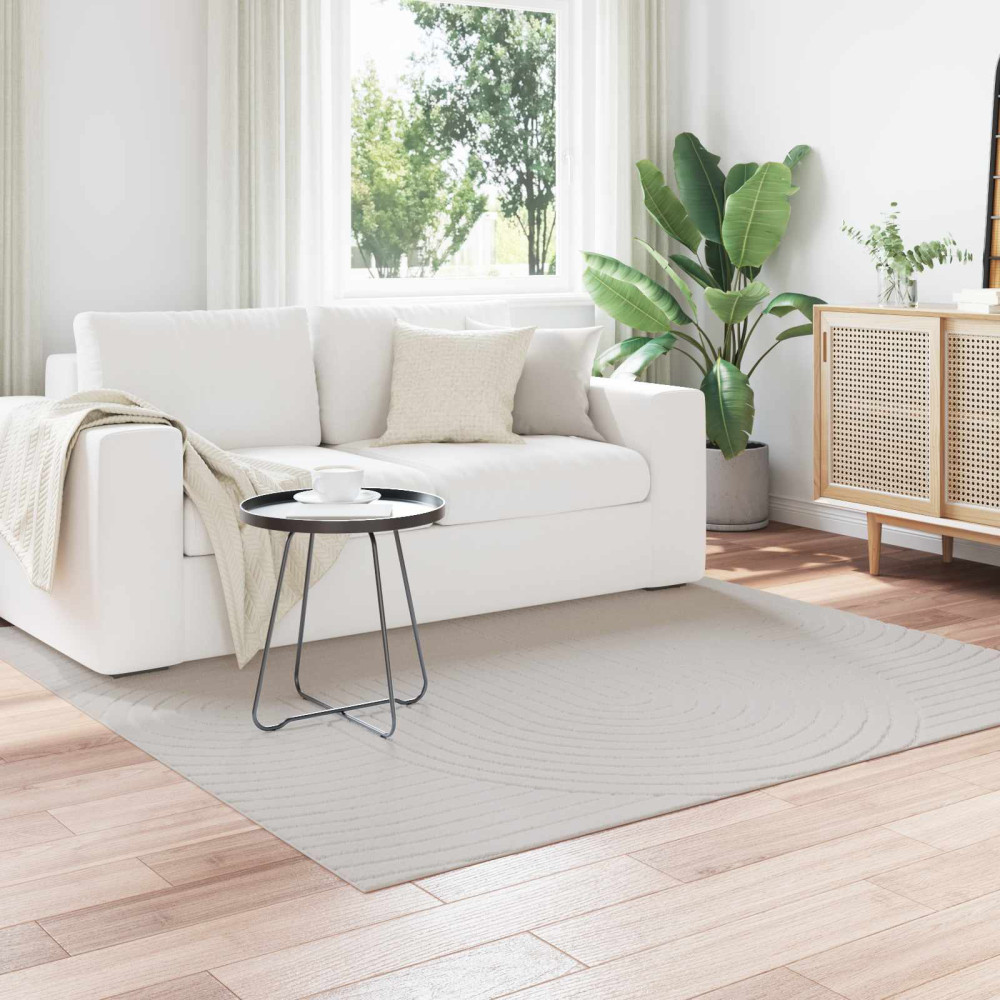 Produktbild för Områdesmattor Fyrkantig PALMERAS Kräm 200 x 200 cm Polyester