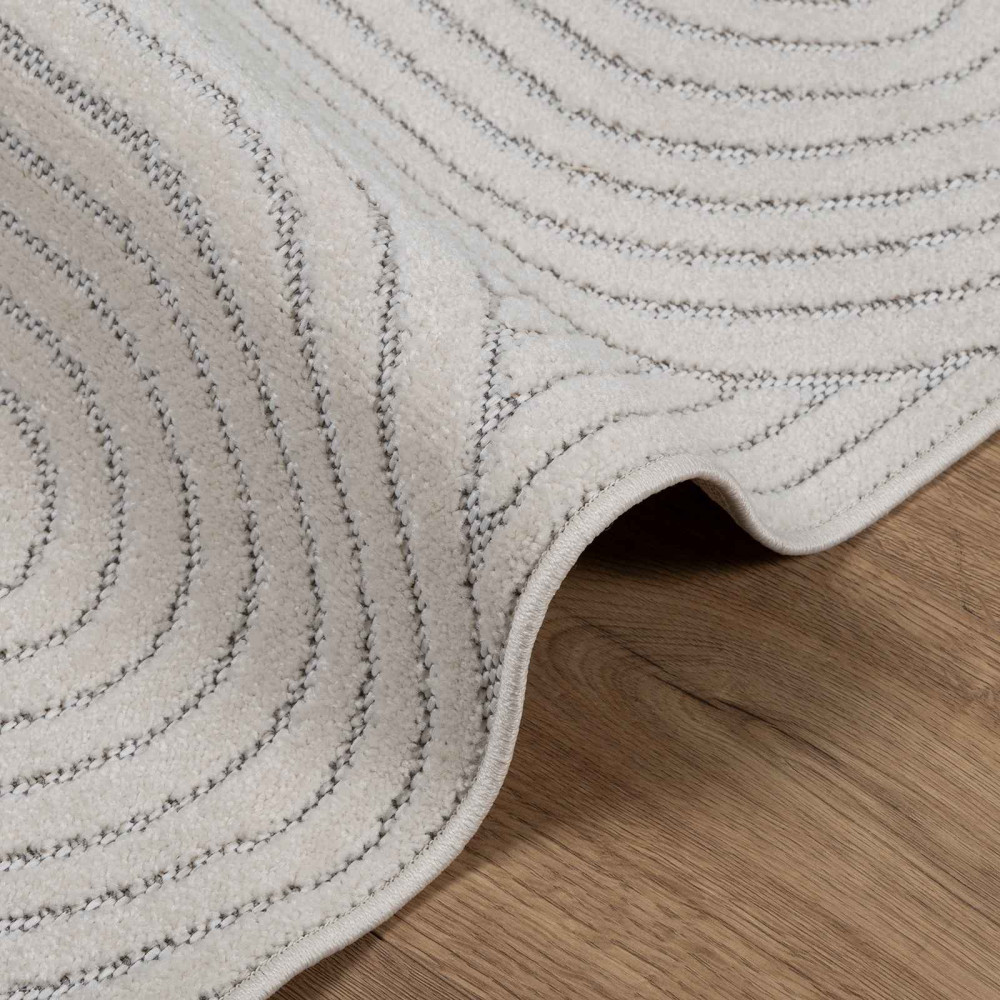 Produktbild för Områdesmattor Fyrkantig PALMERAS Kräm 240 x 240 cm Polyester