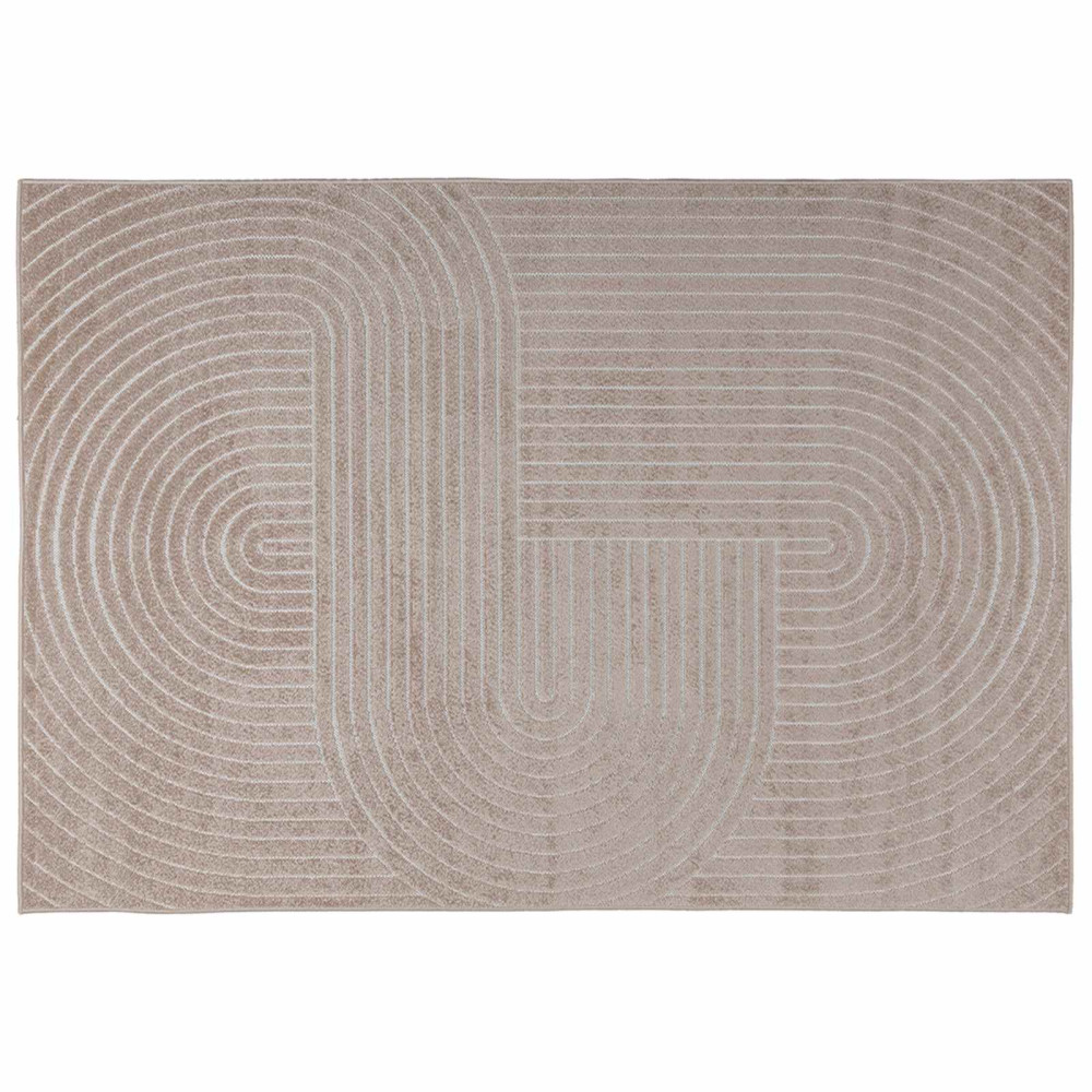 Produktbild för Områdesmattor Rektangulär PALMERAS Beige 170 x 120 cm Polyester