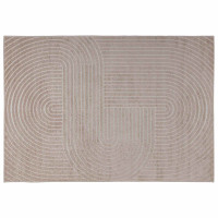Produktbild för Områdesmattor Rektangulär PALMERAS Beige 200 x 140 cm Polyester