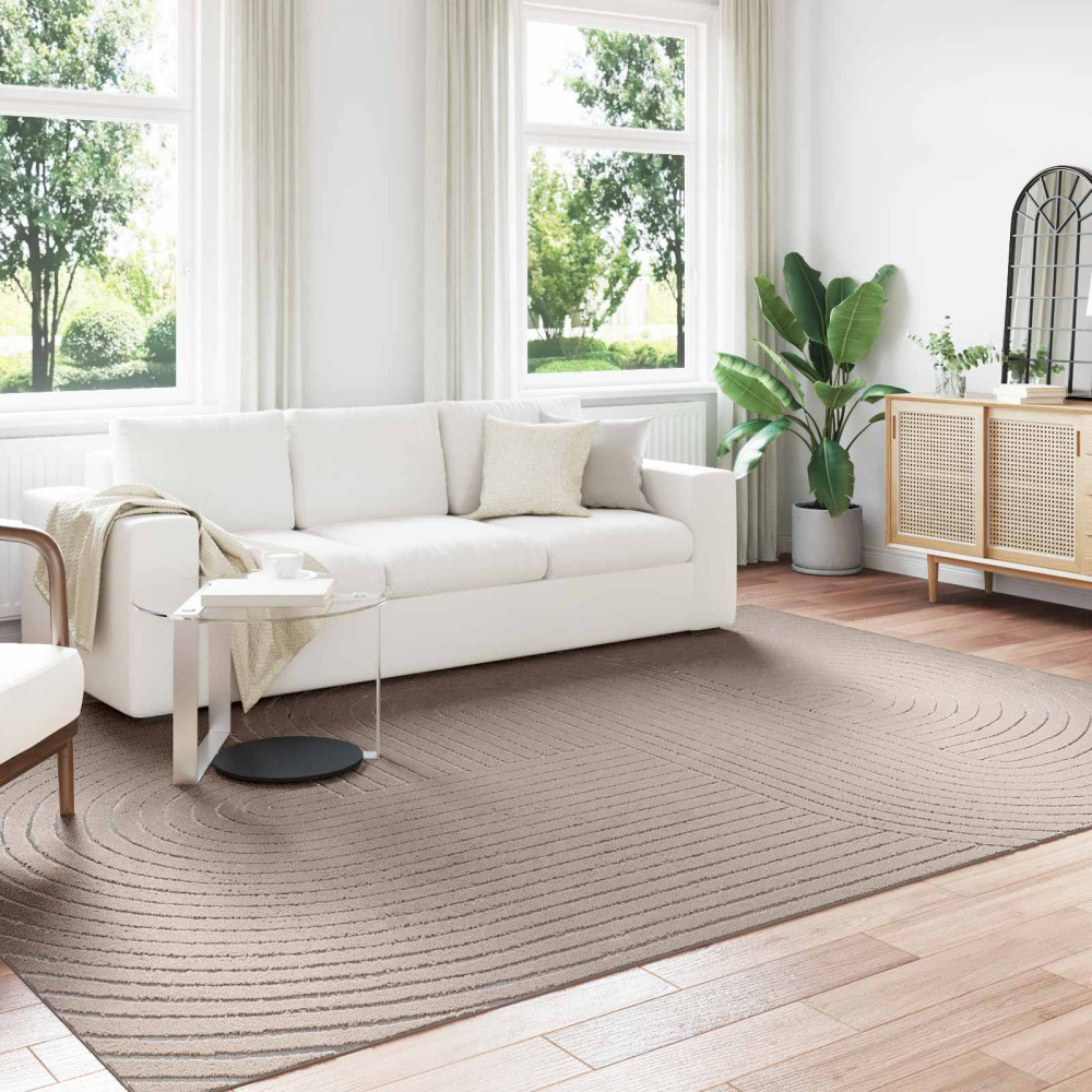 Produktbild för Områdesmattor Rektangulär PALMERAS Beige 280 x 200 cm Polyester