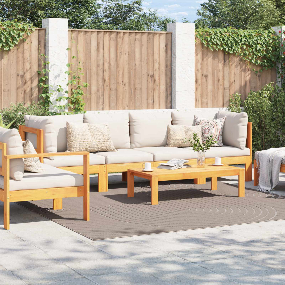 Produktbild för Områdesmattor Fyrkantig PALMERAS Beige 240 x 240 cm Polyester