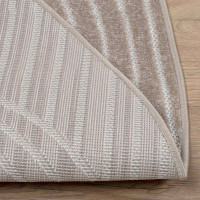 Produktbild för Områdesmattor Rund PALMERAS Beige Ø 120 CM Polyester