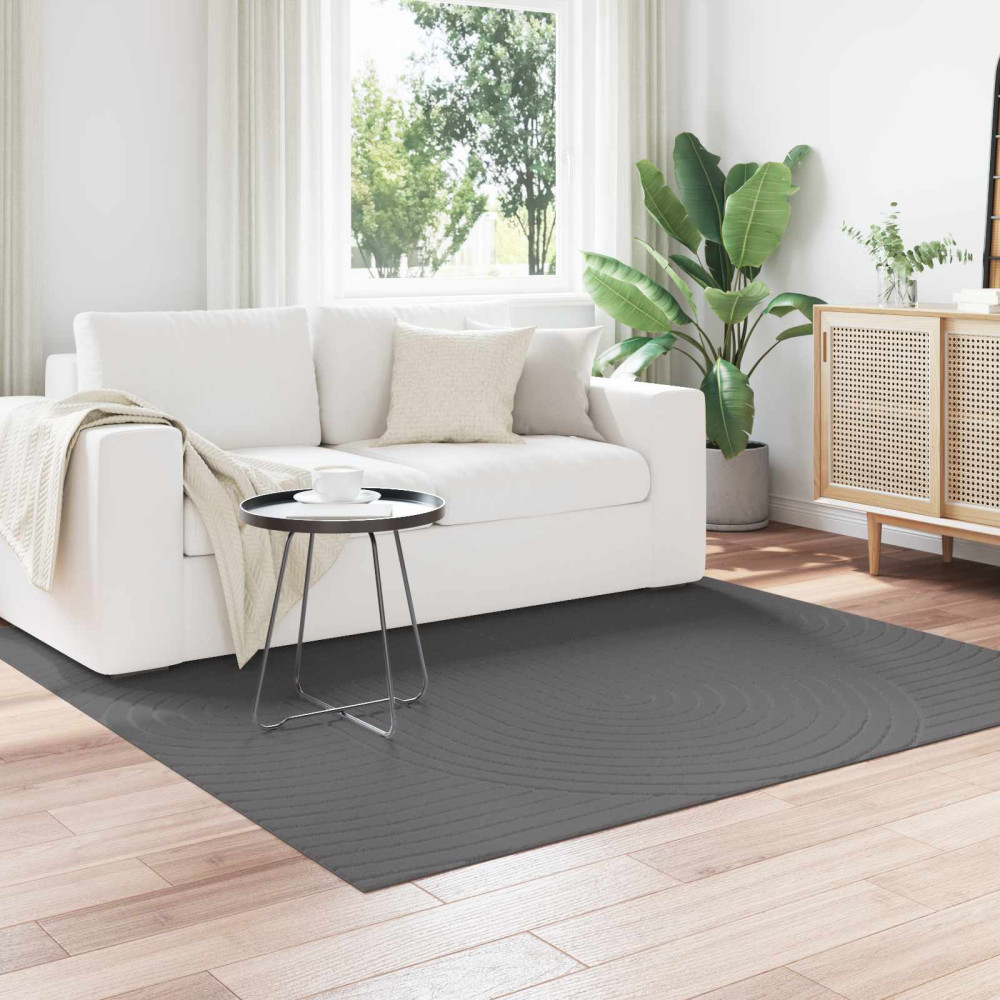 Produktbild för Områdesmattor Fyrkantig PALMERAS Antracit 120 x 120 cm