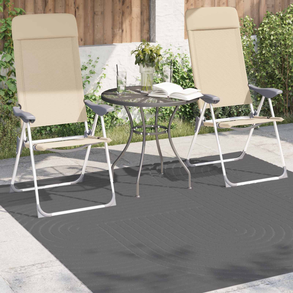 Produktbild för Områdesmattor Fyrkantig PALMERAS Antracit 120 x 120 cm