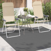 Produktbild för Områdesmattor Fyrkantig PALMERAS Antracit 200 x 200 cm