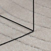 Produktbild för Områdesmattor Rektangulär PALMERAS Kräm 150 x 80 cm Polyester