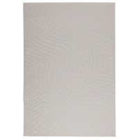 Produktbild för Områdesmattor Rektangulär PALMERAS Kräm 170 x 120 cm Polyester
