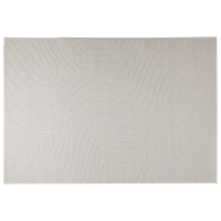 Produktbild för Områdesmattor Rektangulär PALMERAS Kräm 230 x 160 cm Polyester