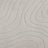 Produktbild för Områdesmattor Fyrkantig PALMERAS Kräm 120 x 120 cm Polyester