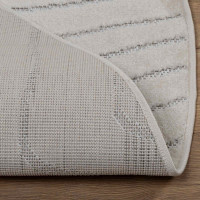 Produktbild för Områdesmattor Rund PALMERAS Kräm Ø 120 CM Polyester