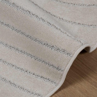 Produktbild för Områdesmattor Rund PALMERAS Kräm Ø 120 CM Polyester