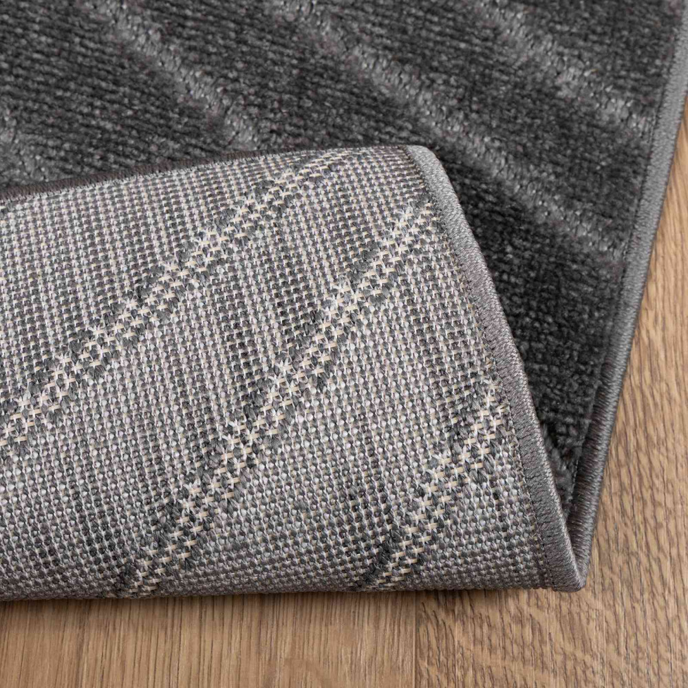 Produktbild för Områdesmattor PALMERAS Antracit 170 x 120 cm Polyester