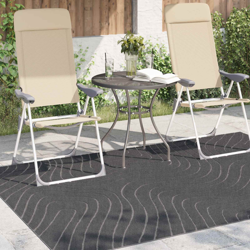 Produktbild för Områdesmattor PALMERAS Antracit 200 x 140 cm Polyester