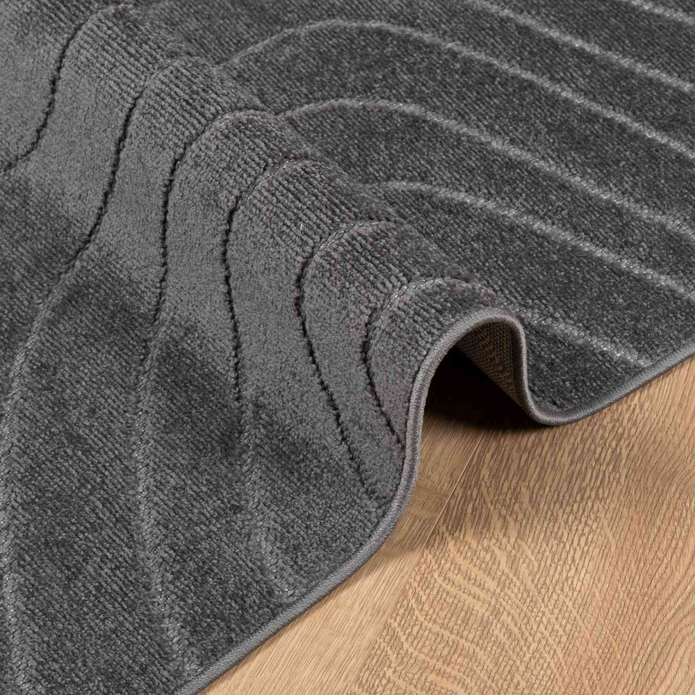 Produktbild för Områdesmattor PALMERAS Antracit 200 x 140 cm Polyester