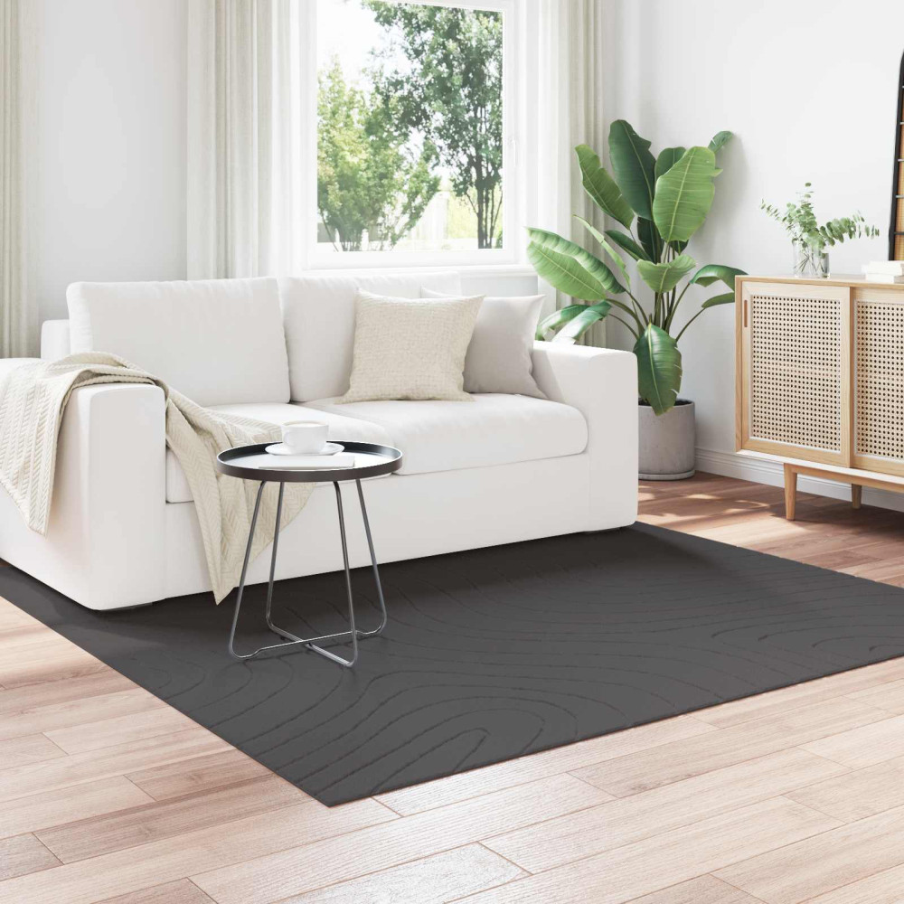 Produktbild för Områdesmattor Fyrkantig PALMERAS Antracit 120 x 120 cm