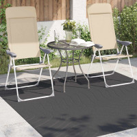 Produktbild för Områdesmattor Fyrkantig PALMERAS Antracit 120 x 120 cm