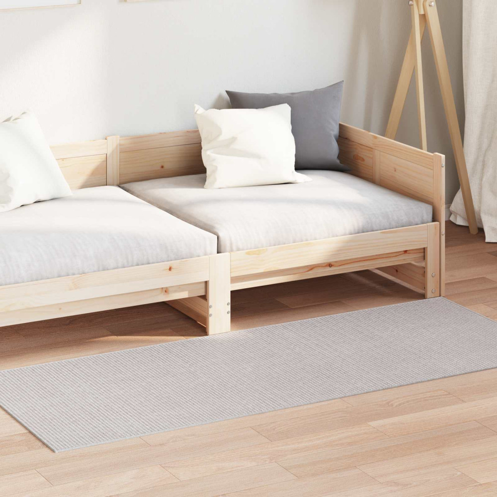 Produktbild för Områdesmattor Rektangulär LUGO Kräm 150 x 80 cm Polyester