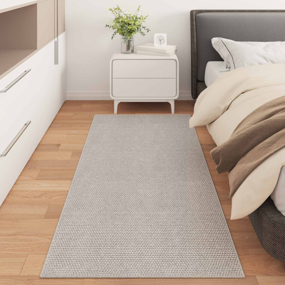 Produktbild för Områdesmattor Rektangulär LUGO Kräm 150 x 80 cm Polyester