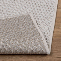 Produktbild för Områdesmattor Rektangulär LUGO Kräm 150 x 80 cm Polyester