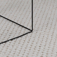 Produktbild för Områdesmattor Rektangulär LUGO Kräm 200 x 80 cm Polyester