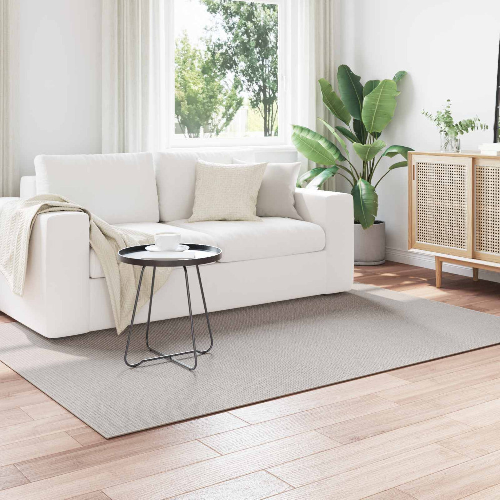 Produktbild för Områdesmattor Rektangulär LUGO Kräm 170 x 120 cm Polyester