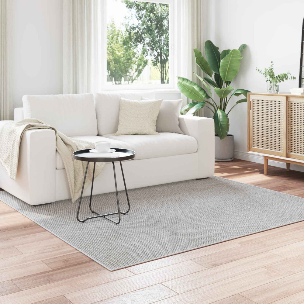 Produktbild för Områdesmattor Fyrkantig LUGO Kräm 120 x 120 cm Polyester