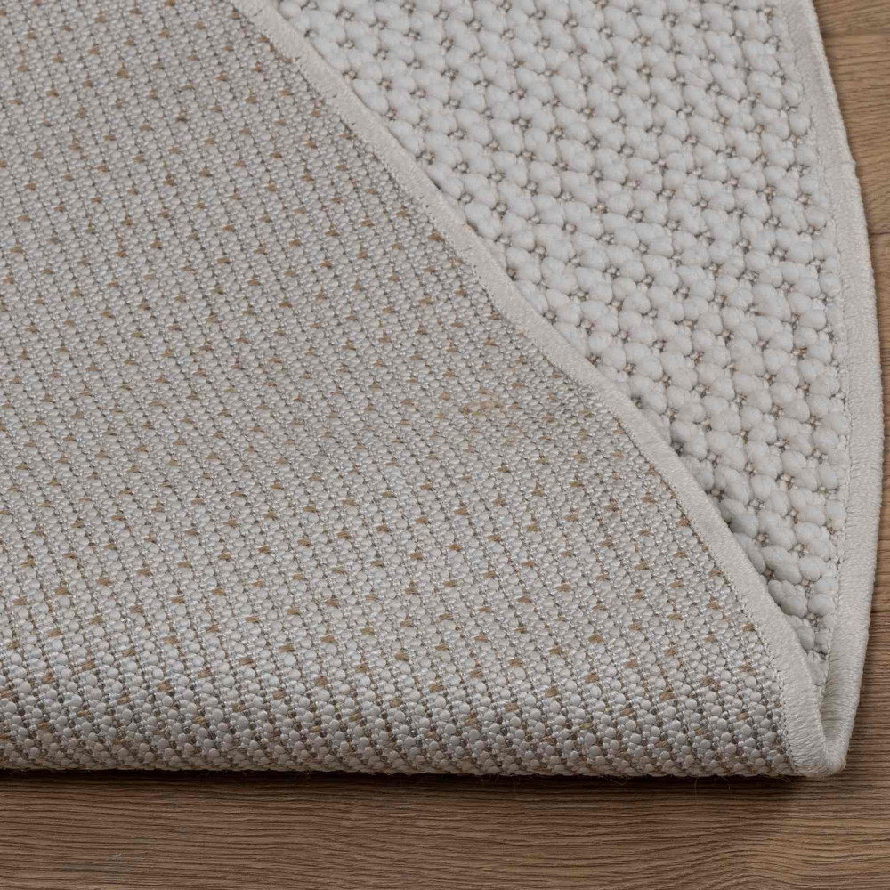 Produktbild för Områdesmattor Rund LUGO Kräm Ø 160 CM Polyester