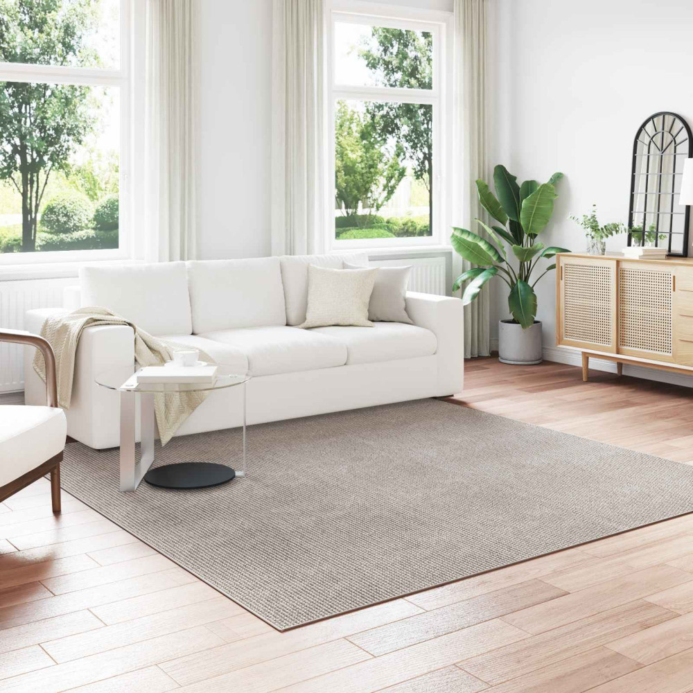 Produktbild för Områdesmattor LUGO Kräm och Taupe 240 x 240 cm Polyester