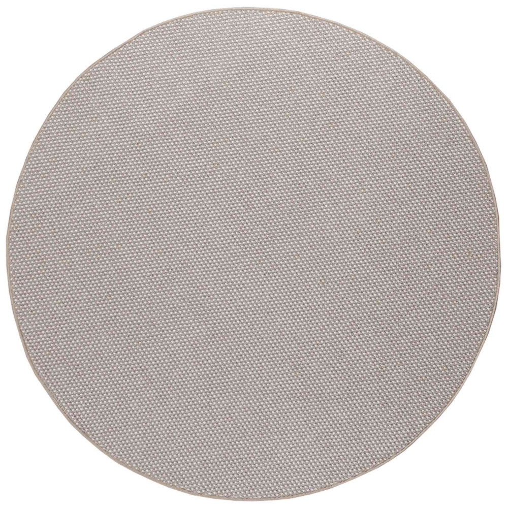 Produktbild för Områdesmattor Rund LUGO Kräm och Taupe Ø 120 CM Polyester