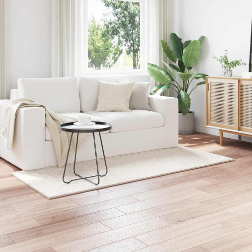 vidaXL Områdesmattor Rektangulär SIROLO Gräddvit 200 x 80 cm Polyester