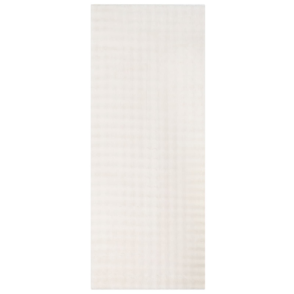 Produktbild för Områdesmattor Rektangulär SIROLO Gräddvit 200 x 80 cm Polyester