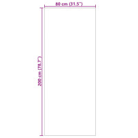 Produktbild för Områdesmattor Rektangulär SIROLO Gräddvit 200 x 80 cm Polyester