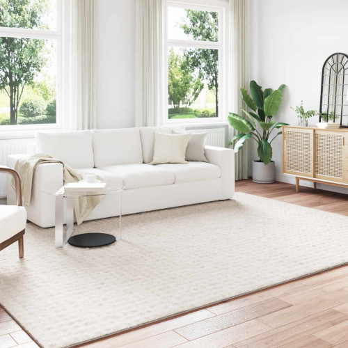 vidaXL Områdesmattor Rektangulär SIROLO Kräm 280 x 200 cm Polyester