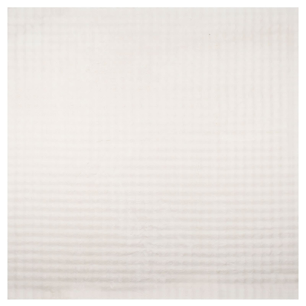 Produktbild för Områdesmattor Fyrkantig SIROLO Gräddvit 120 x 120 cm Polyester