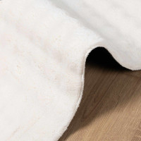 Produktbild för Områdesmattor Fyrkantig SIROLO Kräm 200 x 200 cm Polyester