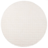 Produktbild för Områdesmattor Rund SIROLO Gräddvit Ø 120 CM Polyester