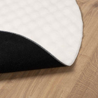 Produktbild för Områdesmattor Rund SIROLO Gräddvit Ø 120 CM Polyester