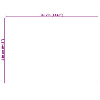 Produktbild för Områdesmattor Rektangulär SIROLO Beige 340 x 240 cm Polyester