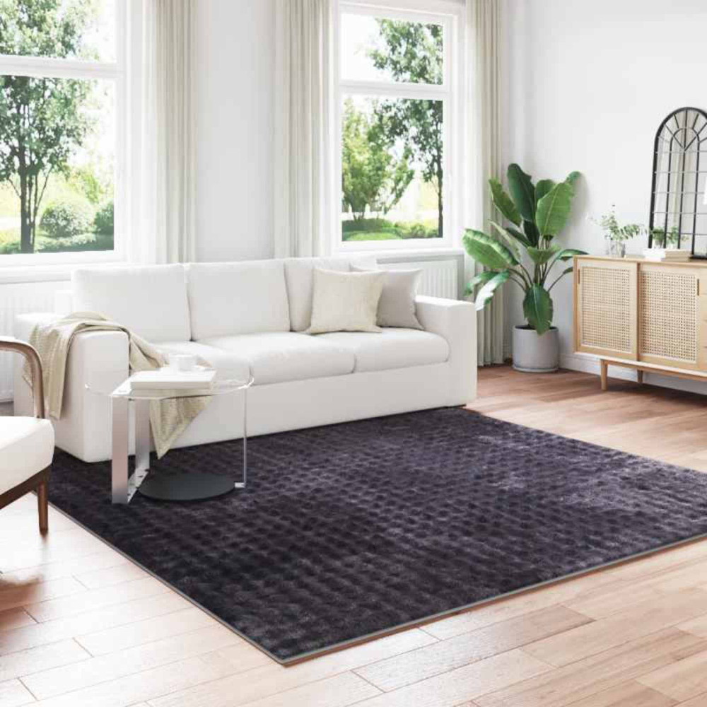 Produktbild för Områdesmattor Fyrkantig SIROLO Beige 200 x 200 cm Polyester