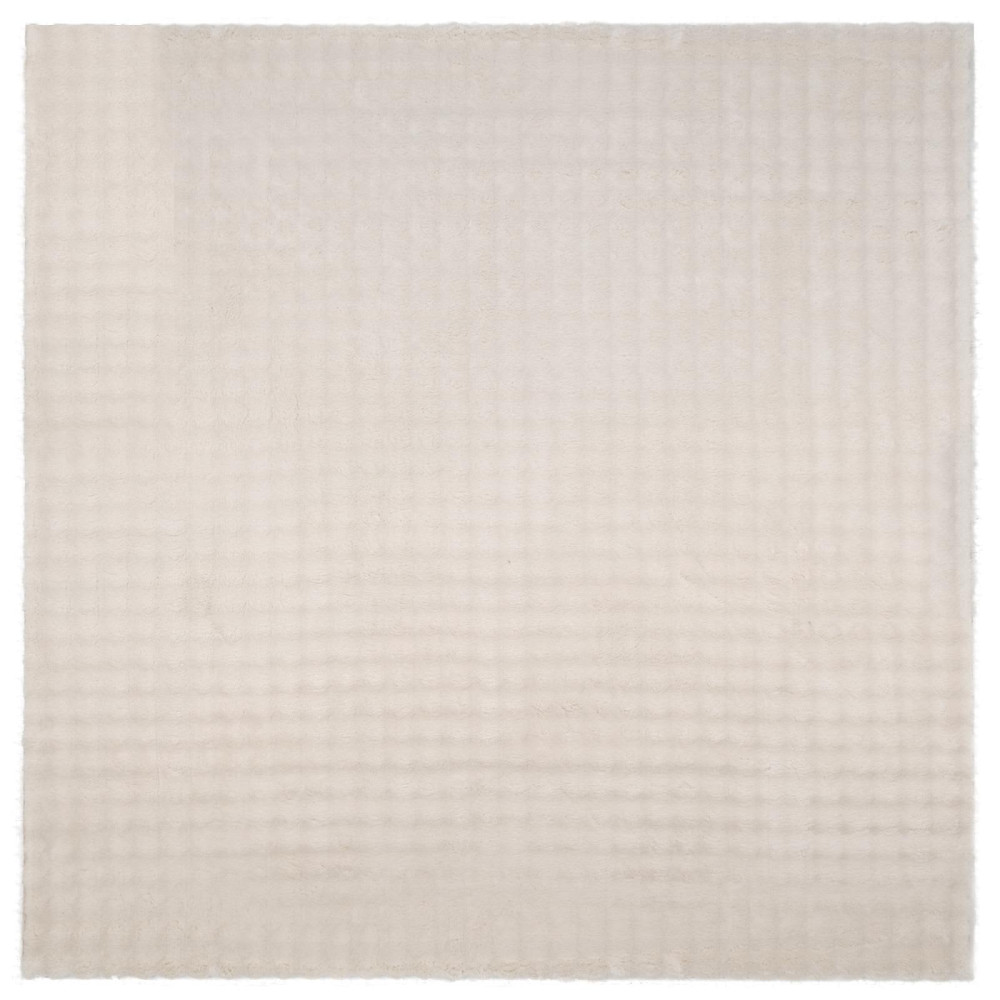 Produktbild för Områdesmattor Fyrkantig SIROLO Beige 200 x 200 cm Polyester
