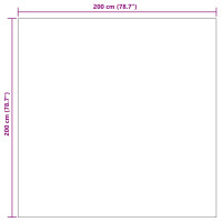 Produktbild för Områdesmattor Fyrkantig SIROLO Beige 200 x 200 cm Polyester