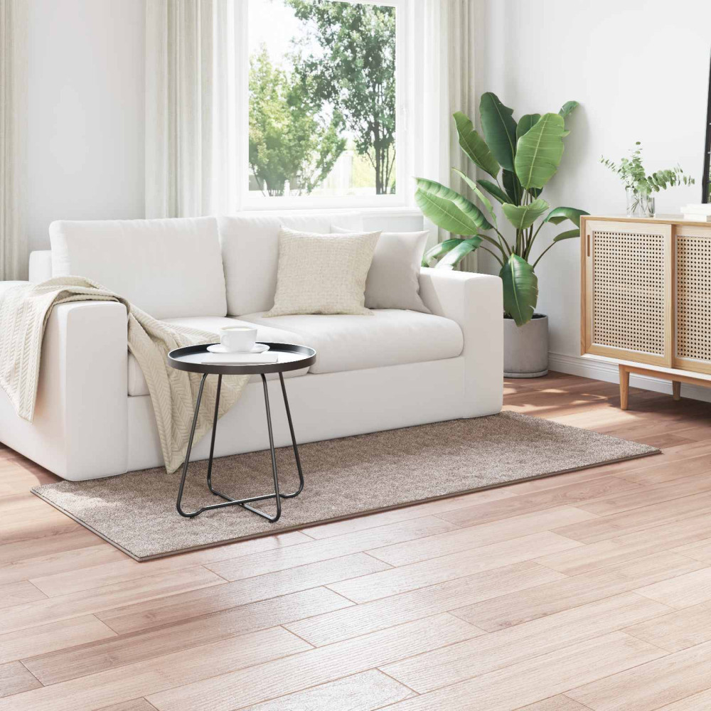 Produktbild för Områdesmattor Rektangulär SIROLO Sand 200 x 80 cm Polyester