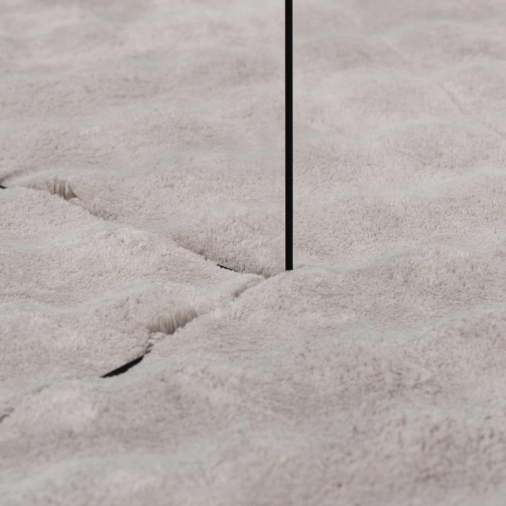 Produktbild för Områdesmattor Fyrkantig SIROLO Sand 200 x 200 cm Polyester