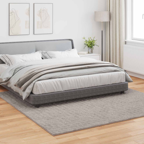 vidaXL Områdesmattor Fyrkantig SIROLO Sand 240 x 240 cm Polyester