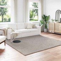 Produktbild för Områdesmattor Fyrkantig SIROLO Sand 240 x 240 cm Polyester